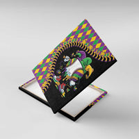 Dripping Baseball Mardi Gras Canvas Wall Art Throw me Something Mister!