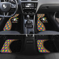 Dripping Baseball Mardi Gras Car Mats Throw me Something Mister!