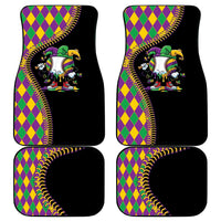 Dripping Baseball Mardi Gras Car Mats Throw me Something Mister!