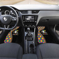Dripping Baseball Mardi Gras Car Mats Throw me Something Mister!