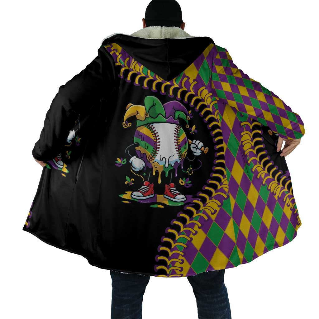 Dripping Baseball Mardi Gras Cloak Throw me Something Mister!