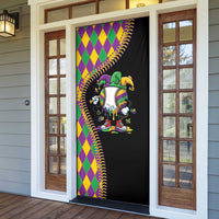 Dripping Baseball Mardi Gras Door Cover Throw me Something Mister!