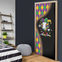Dripping Baseball Mardi Gras Door Cover Throw me Something Mister!