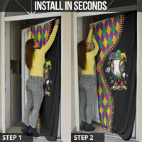 Dripping Baseball Mardi Gras Door Cover Throw me Something Mister!