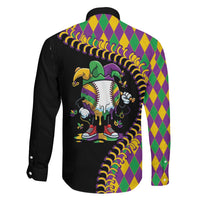 Dripping Baseball Mardi Gras Family Matching Mermaid Dress and Hawaiian Shirt Throw me Something Mister!