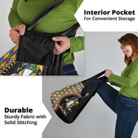 Dripping Baseball Mardi Gras Grocery Bag Throw me Something Mister!