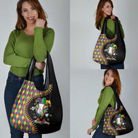 Dripping Baseball Mardi Gras Grocery Bag Throw me Something Mister!