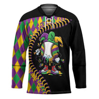 Dripping Baseball Mardi Gras Hockey Jersey Throw me Something Mister!