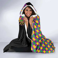 Dripping Baseball Mardi Gras Hooded Blanket Throw me Something Mister!