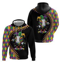 Dripping Baseball Mardi Gras Hoodie Throw me Something Mister!