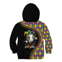 Dripping Baseball Mardi Gras Kid Hoodie Throw me Something Mister!