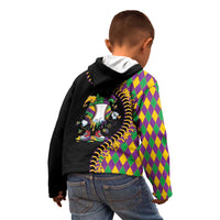 Dripping Baseball Mardi Gras Kid Hoodie Throw me Something Mister!
