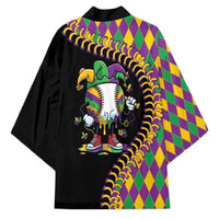 Dripping Baseball Mardi Gras Kimono Throw me Something Mister!