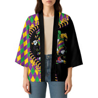 Dripping Baseball Mardi Gras Kimono Throw me Something Mister!