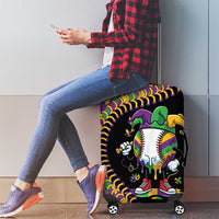 Dripping Baseball Mardi Gras Luggage Cover Throw me Something Mister!