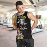 Dripping Baseball Mardi Gras Men Tank Top Throw me Something Mister!