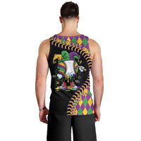Dripping Baseball Mardi Gras Men Tank Top Throw me Something Mister!