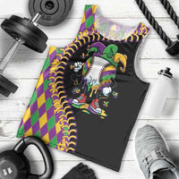Dripping Baseball Mardi Gras Men Tank Top Throw me Something Mister!