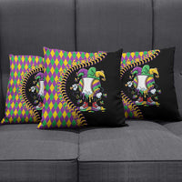 Dripping Baseball Mardi Gras Pillow Cover Throw me Something Mister!