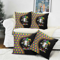 Dripping Baseball Mardi Gras Pillow Cover Throw me Something Mister!