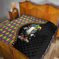 Dripping Baseball Mardi Gras Quilt Throw me Something Mister!
