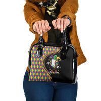 Dripping Baseball Mardi Gras Shoulder Handbag Throw me Something Mister!