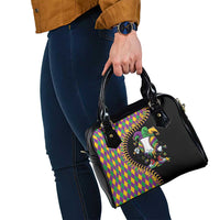 Dripping Baseball Mardi Gras Shoulder Handbag Throw me Something Mister!