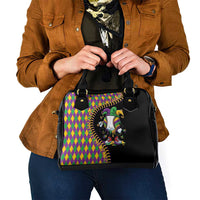 Dripping Baseball Mardi Gras Shoulder Handbag Throw me Something Mister!
