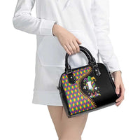 Dripping Baseball Mardi Gras Shoulder Handbag Throw me Something Mister!