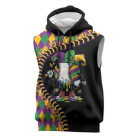 Dripping Baseball Mardi Gras Sleeveless Hoodie Throw me Something Mister!