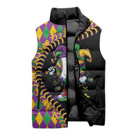 Dripping Baseball Mardi Gras Sleeveless Puffer Jacket Throw me Something Mister!