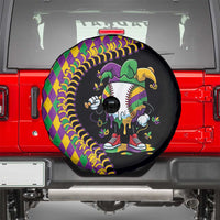 Dripping Baseball Mardi Gras Spare Tire Cover Throw me Something Mister!