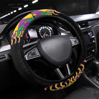 Dripping Baseball Mardi Gras Steering Wheel Cover Throw me Something Mister!