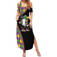 Dripping Baseball Mardi Gras Summer Maxi Dress Throw me Something Mister!