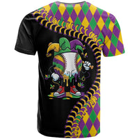 Dripping Baseball Mardi Gras T Shirt Throw me Something Mister!