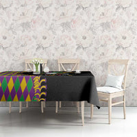 Dripping Baseball Mardi Gras Tablecloth Throw me Something Mister!