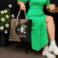 Dripping Baseball Mardi Gras Tote Bag Throw me Something Mister!