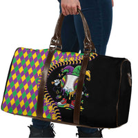 Dripping Baseball Mardi Gras Travel Bag Throw me Something Mister!