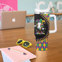 Dripping Baseball Mardi Gras Tumbler With Handle Throw me Something Mister!