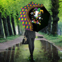 Dripping Baseball Mardi Gras Umbrella Throw me Something Mister!