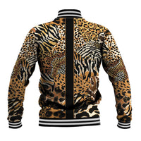 Proud Black Nurse RN Baseball Jacket African Stethoscope Animal Skins Pattern