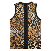 Proud Black Nurse RN Basketball Jersey African Stethoscope Animal Skins Pattern