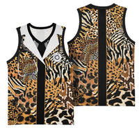 Proud Black Nurse RN Basketball Jersey African Stethoscope Animal Skins Pattern