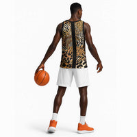Proud Black Nurse RN Basketball Jersey African Stethoscope Animal Skins Pattern