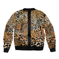 Proud Black Nurse RN Bomber Jacket African Stethoscope Animal Skins Pattern