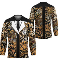 Proud Black Nurse RN Hockey Jersey African Stethoscope Animal Skins Pattern