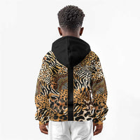 Proud Black Nurse RN Kid Hoodie African Stethoscope Animal Skins Pattern