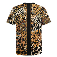 Proud Black Nurse RN Rugby Jersey African Stethoscope Animal Skins Pattern