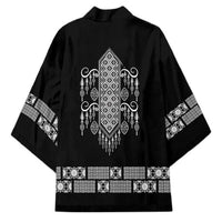 Proud Black Nurse RN Kimono Black African Pattern Stethoscope Dashiki Motif