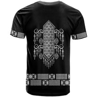 Proud Black Nurse RN T shirt Black African Pattern Stethoscope Dashiki Motif